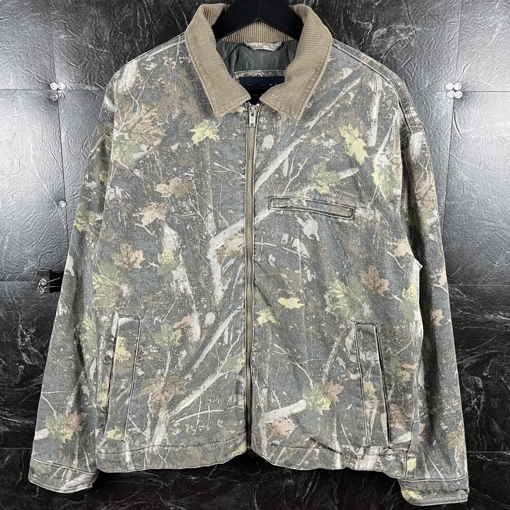 Abercrombie&Fitch Men's Green Camo Workwear Harrington Jacket Large